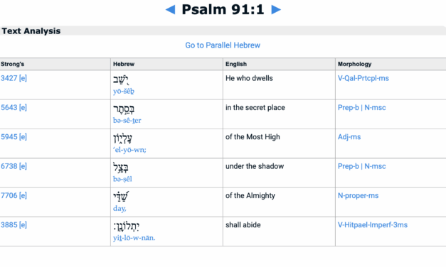 October 15: The Secret Place Promises In Psalm 91